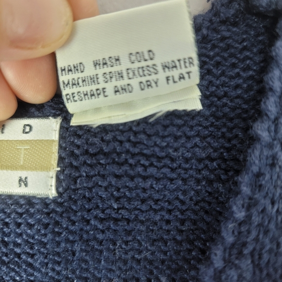 Vtg Sigrid Olsen Sport Abstract Patchwork Sweater Boho Cottage Floral Zip VestG - Picture 7 of 13